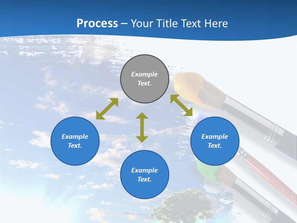 Young Work Caucasian PowerPoint Template