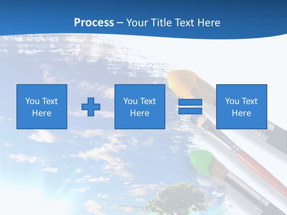 Young Work Caucasian PowerPoint Template