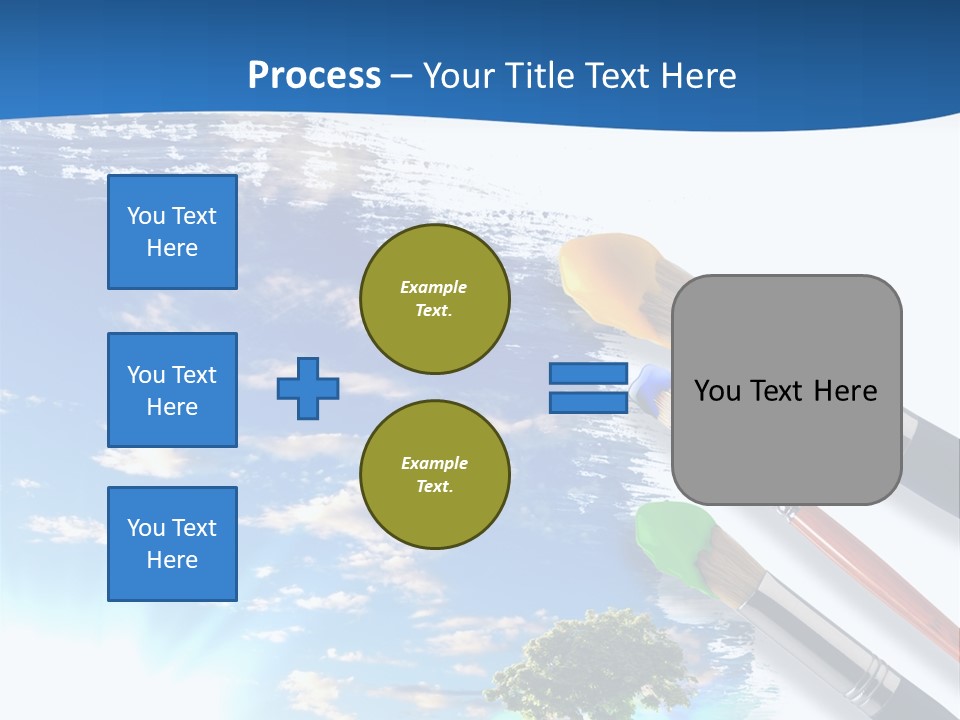 Young Work Caucasian PowerPoint Template