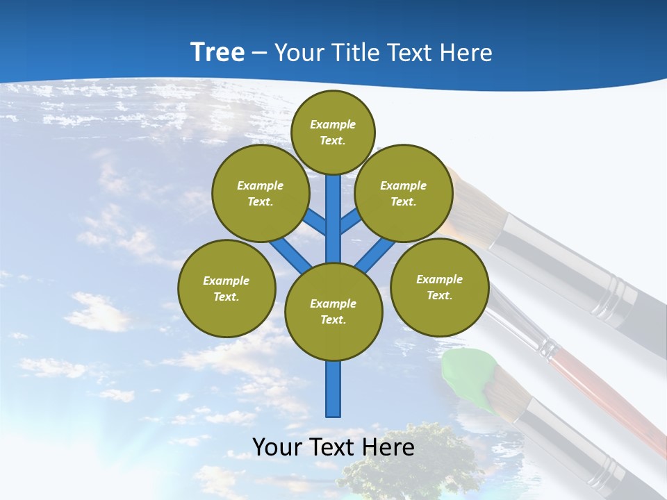 Young Work Caucasian PowerPoint Template