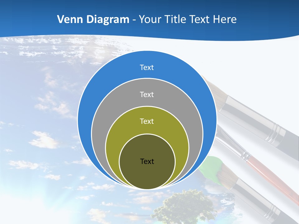 Young Work Caucasian PowerPoint Template