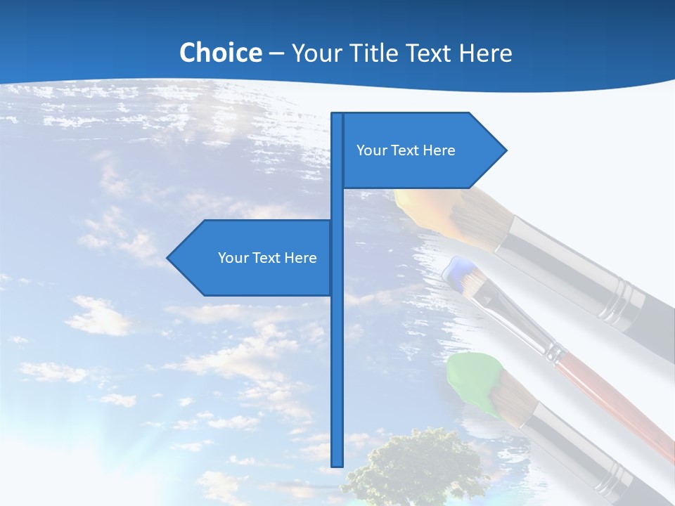 Young Work Caucasian PowerPoint Template