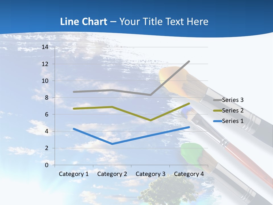 Young Work Caucasian PowerPoint Template