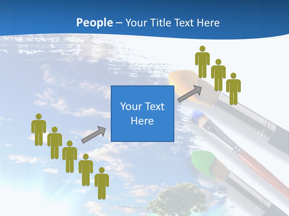 Young Work Caucasian PowerPoint Template