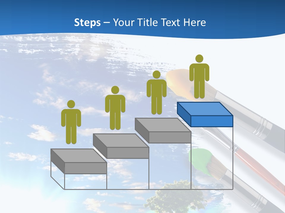 Young Work Caucasian PowerPoint Template