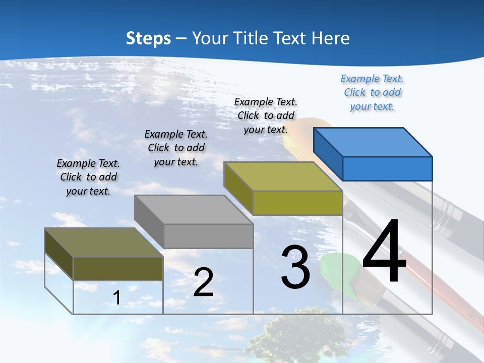 Young Work Caucasian PowerPoint Template