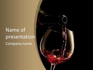 Glassware Alcohol Item PowerPoint Template