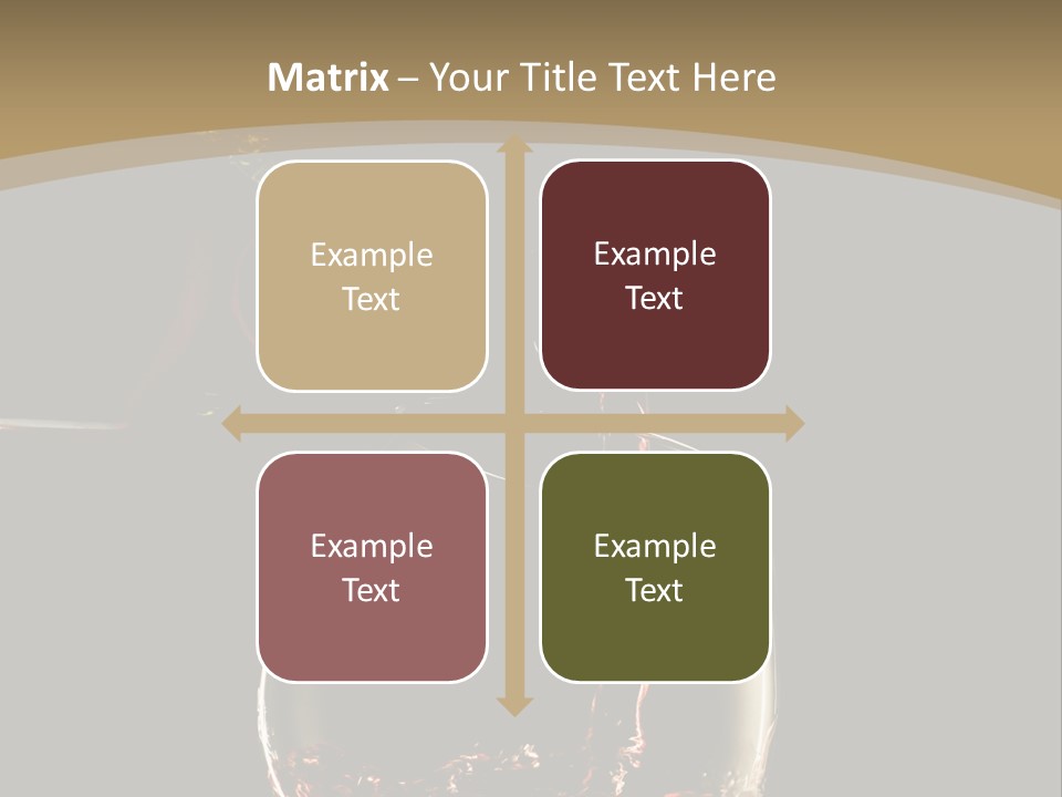 Glassware Alcohol Item PowerPoint Template