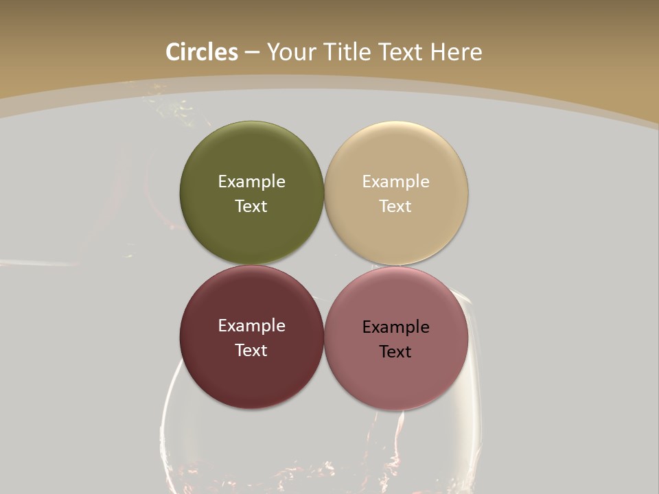 Glassware Alcohol Item PowerPoint Template