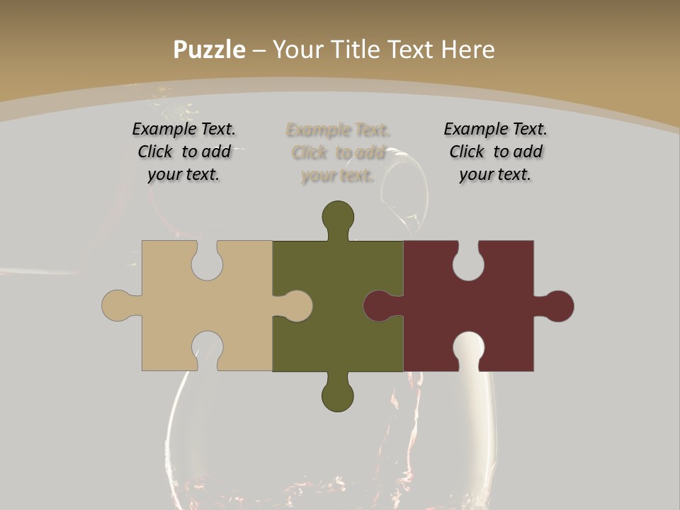 Glassware Alcohol Item PowerPoint Template