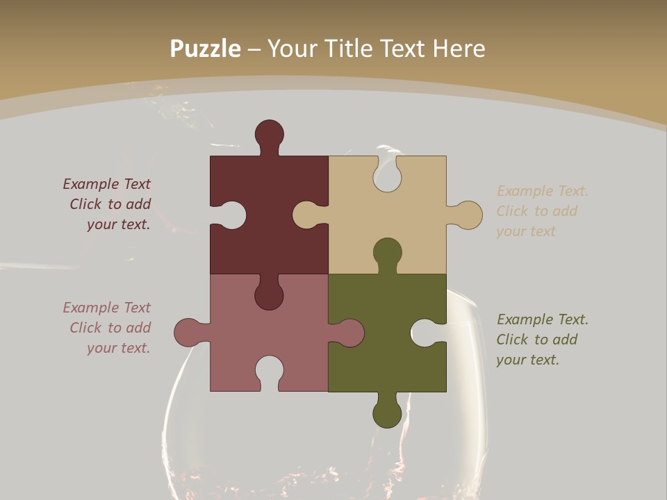 Glassware Alcohol Item PowerPoint Template