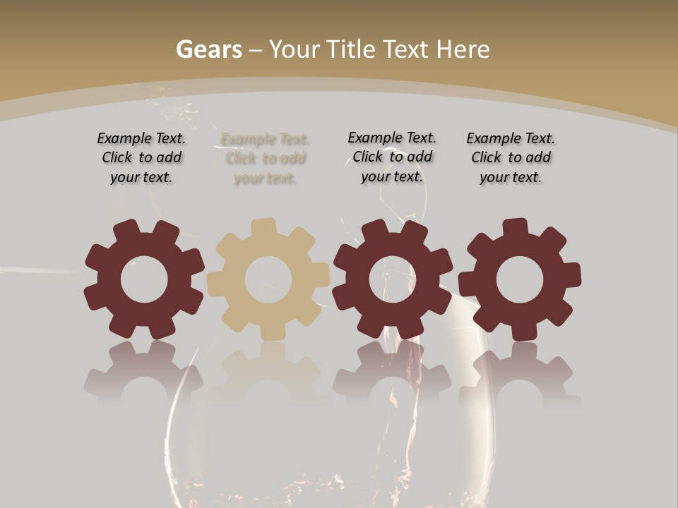 Glassware Alcohol Item PowerPoint Template