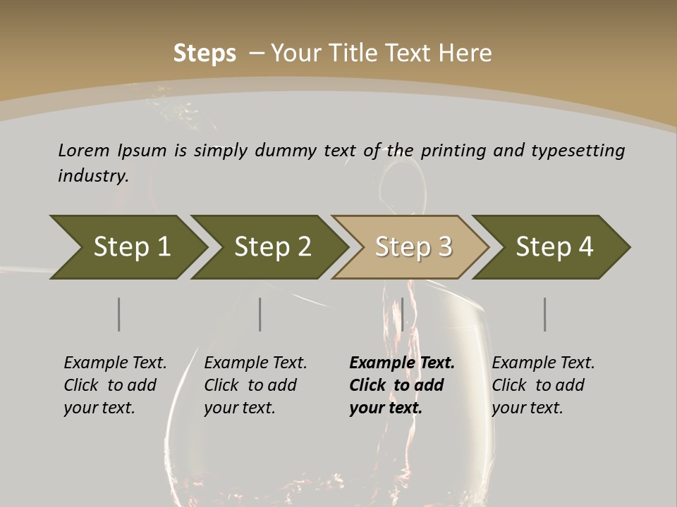 Glassware Alcohol Item PowerPoint Template