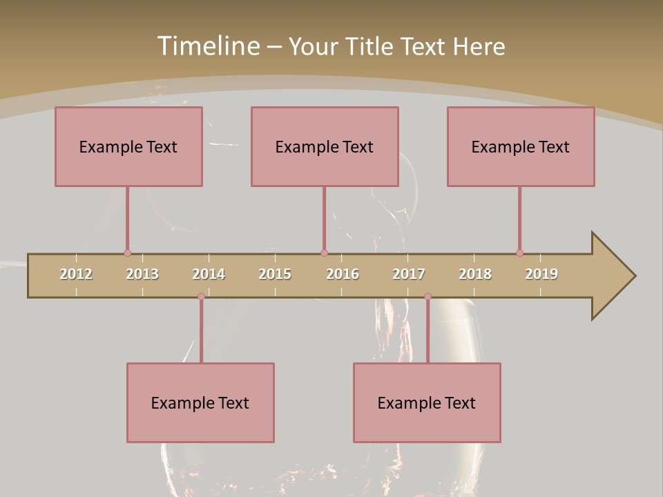 Glassware Alcohol Item PowerPoint Template