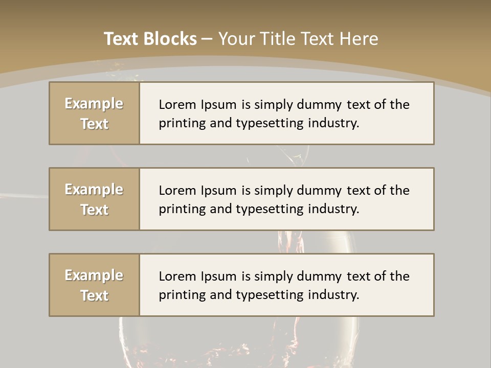 Glassware Alcohol Item PowerPoint Template