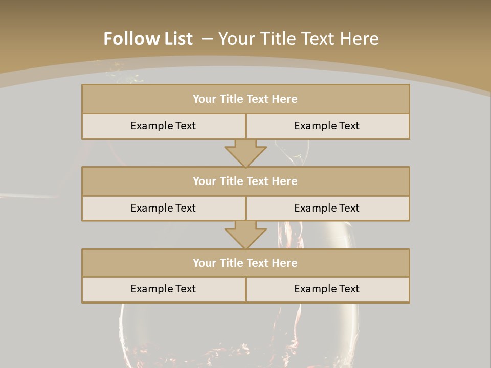Glassware Alcohol Item PowerPoint Template