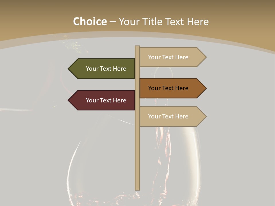 Glassware Alcohol Item PowerPoint Template