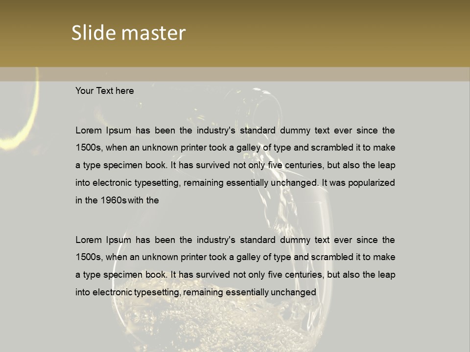 Beverage Trendy Dining PowerPoint Template