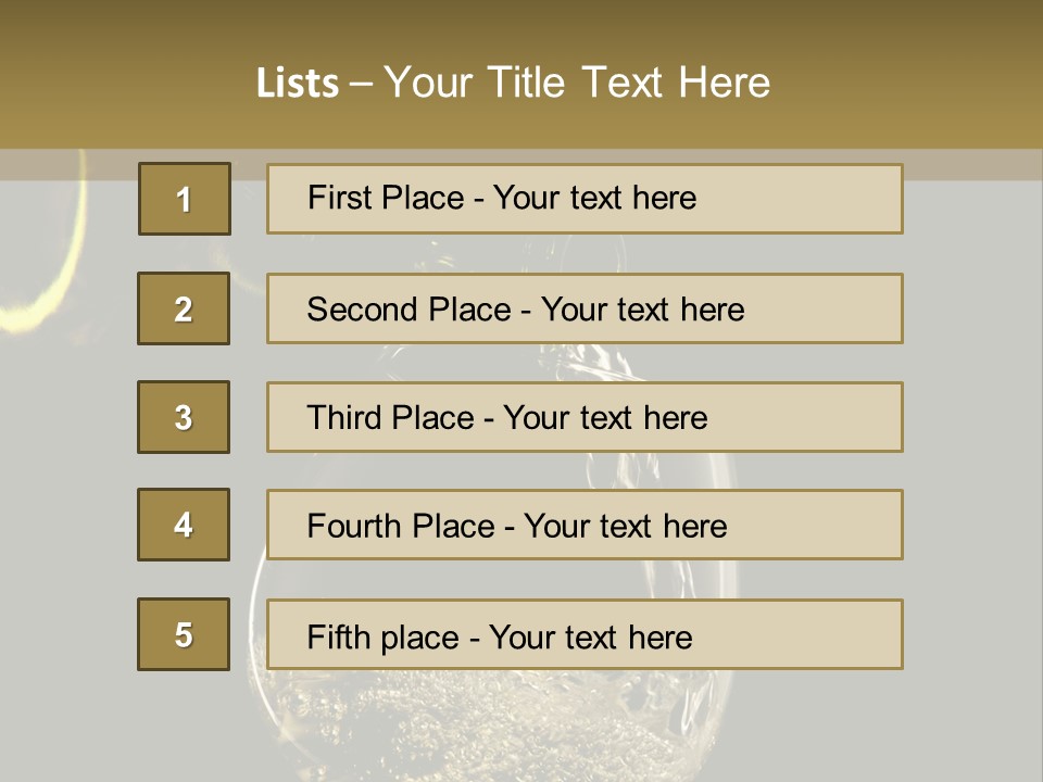 Beverage Trendy Dining PowerPoint Template