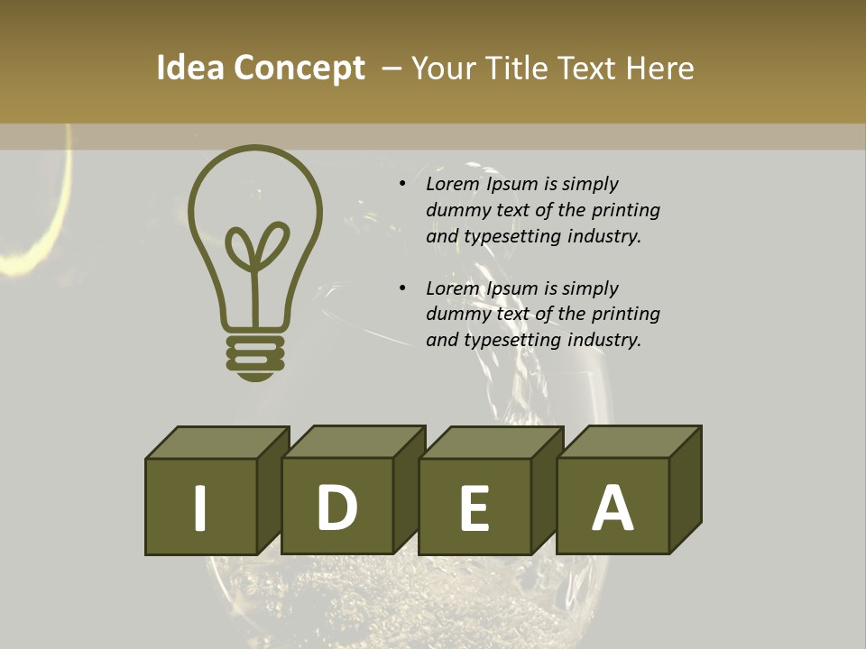 Beverage Trendy Dining PowerPoint Template