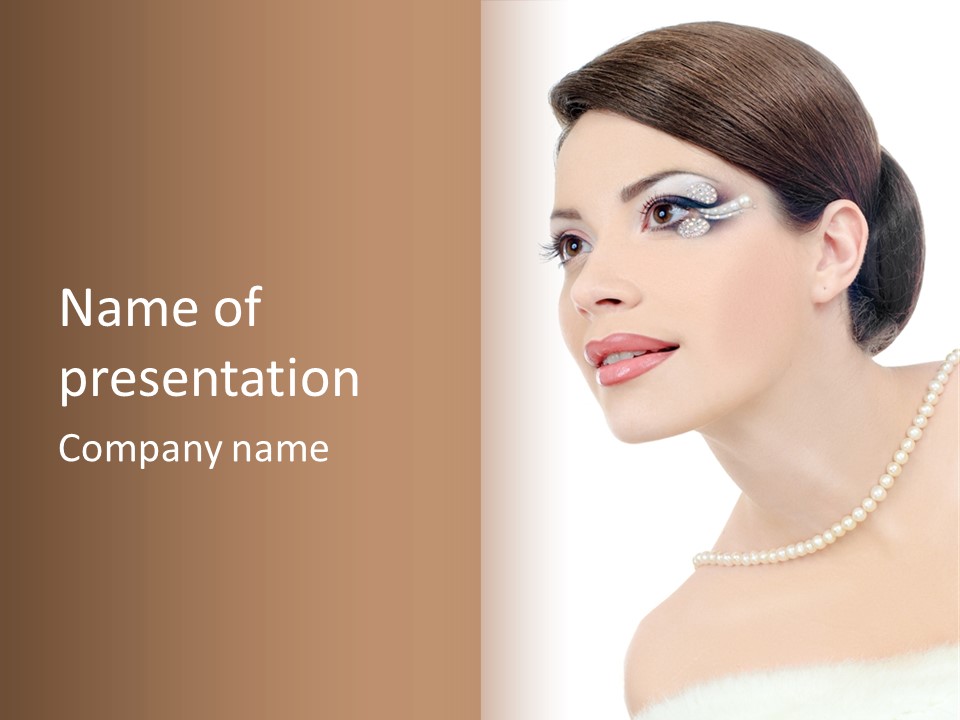 Lip Portrait Make PowerPoint Template