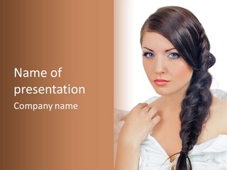 Shoulder Portrait Studio PowerPoint Template