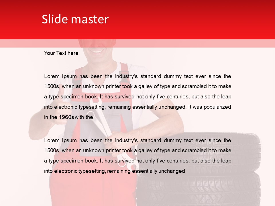 Freckle Rubber Car PowerPoint Template