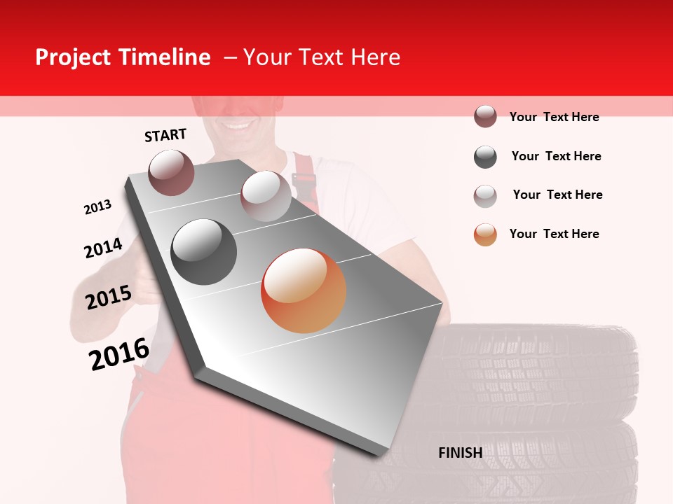 Freckle Rubber Car PowerPoint Template