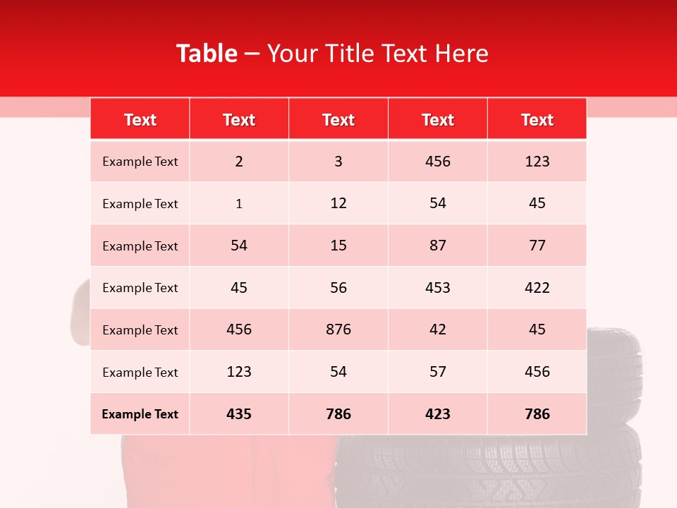 Freckle Rubber Car PowerPoint Template