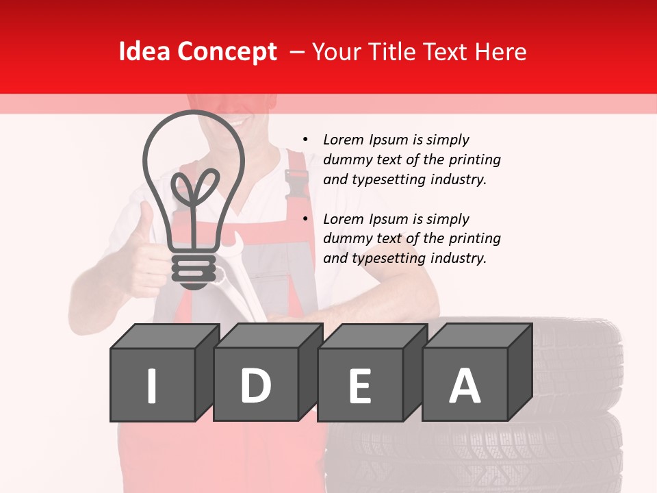 Freckle Rubber Car PowerPoint Template