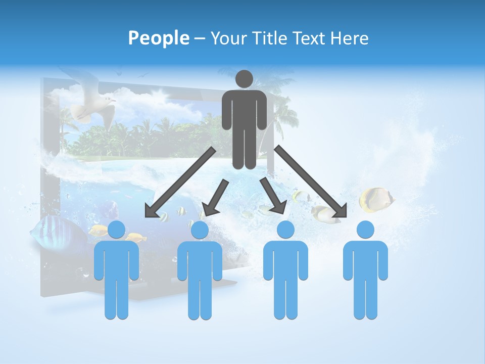 Electronic Clouds Resolution PowerPoint Template