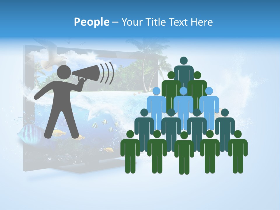 Electronic Clouds Resolution PowerPoint Template