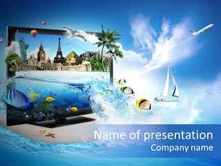 Architecture New York Pyramids PowerPoint Template