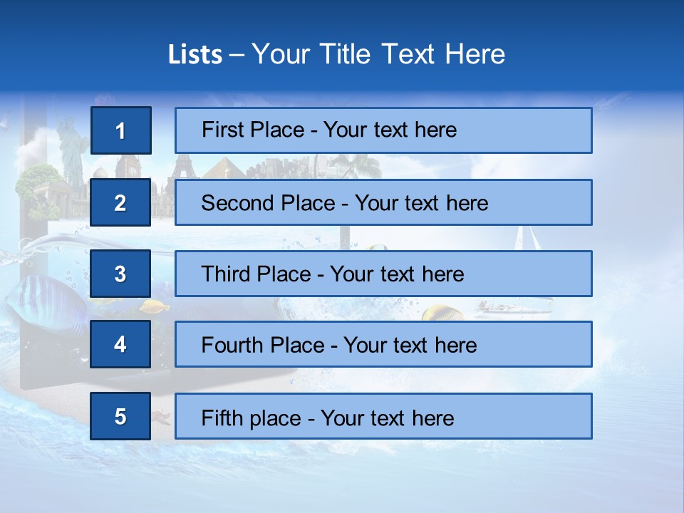 Architecture New York Pyramids PowerPoint Template