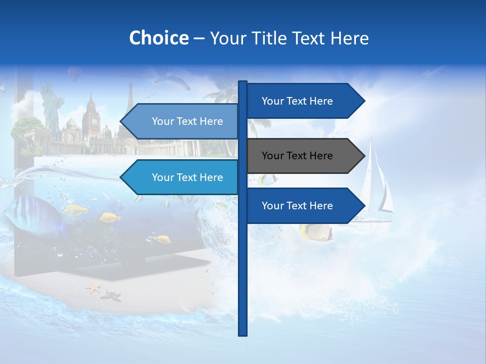 Architecture New York Pyramids PowerPoint Template