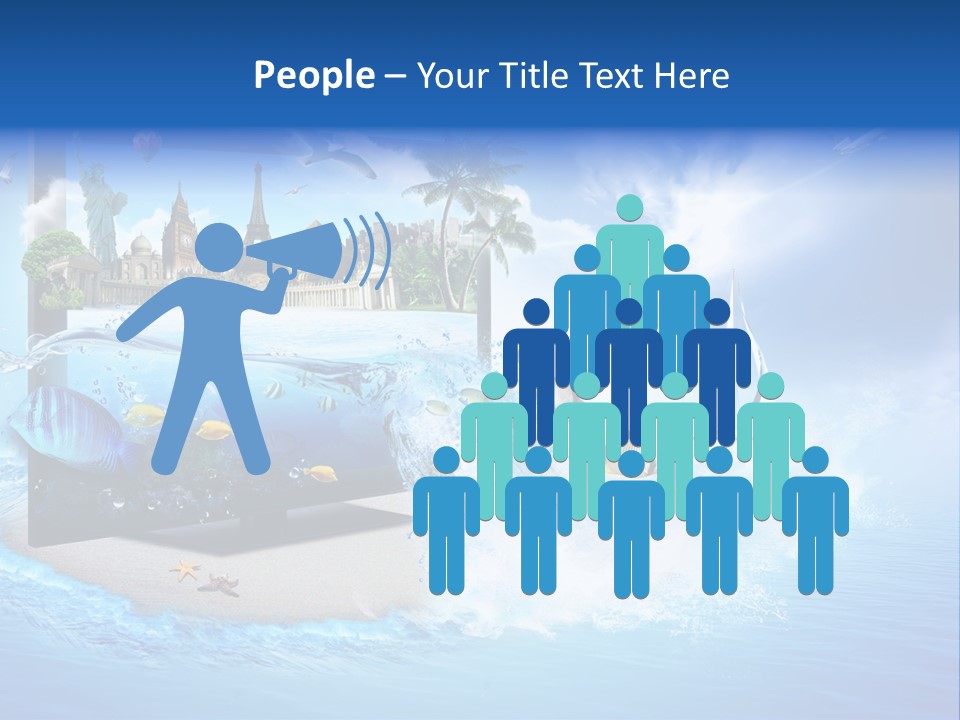 Architecture New York Pyramids PowerPoint Template