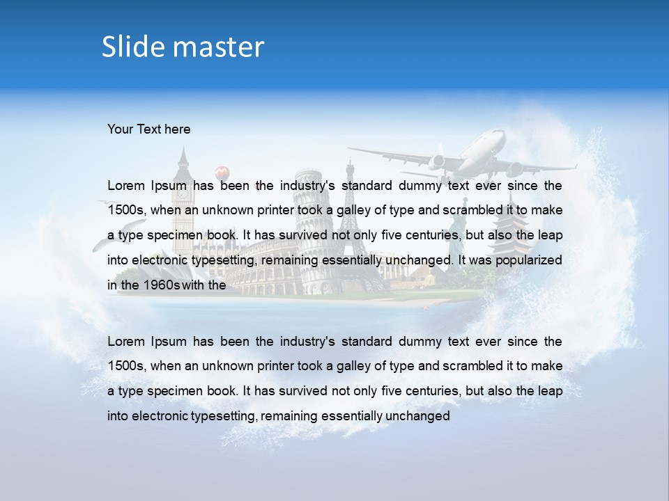 Landmark Australia Africa PowerPoint Template