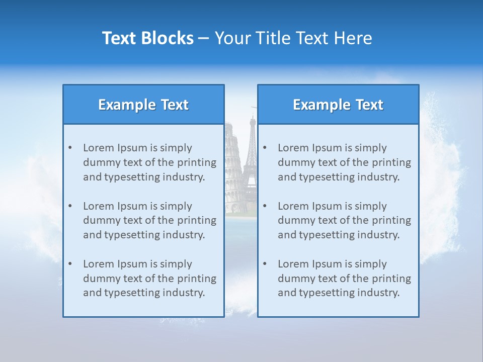 Landmark Australia Africa PowerPoint Template