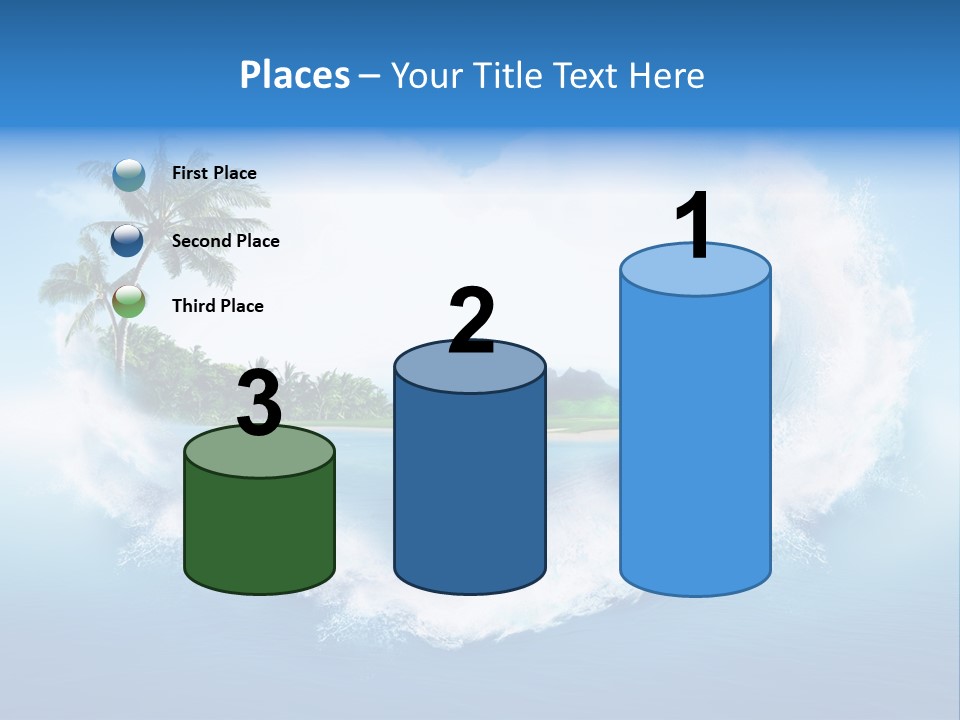 Palm Green Ocean PowerPoint Template