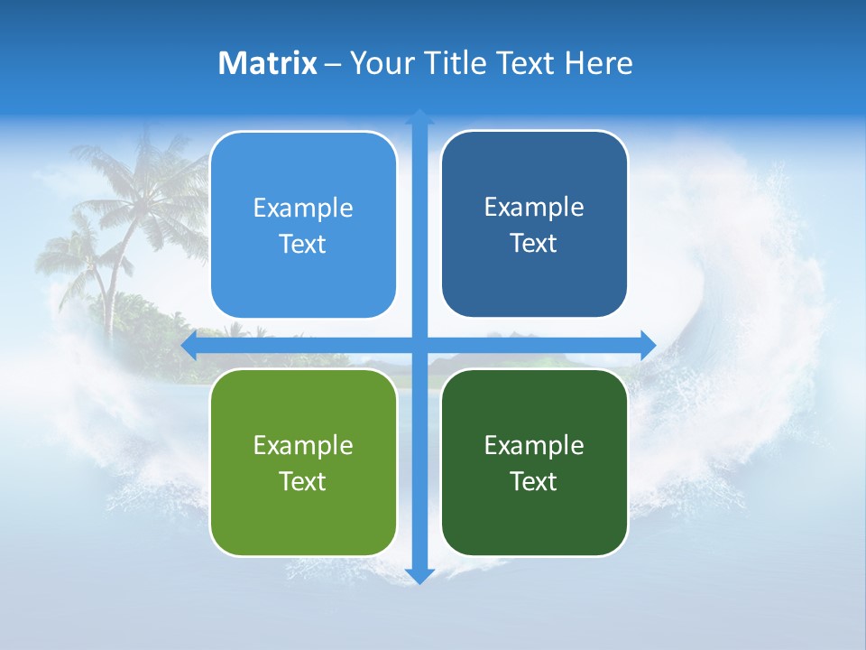 Palm Green Ocean PowerPoint Template