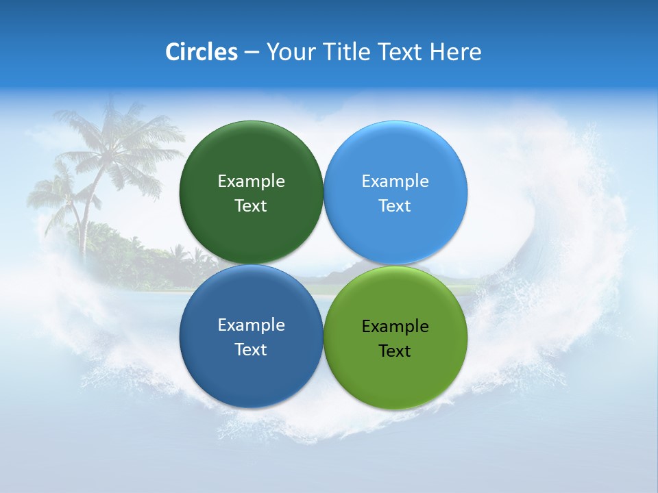 Palm Green Ocean PowerPoint Template