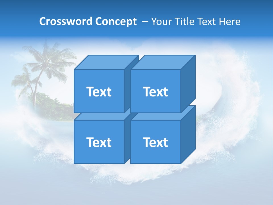 Palm Green Ocean PowerPoint Template