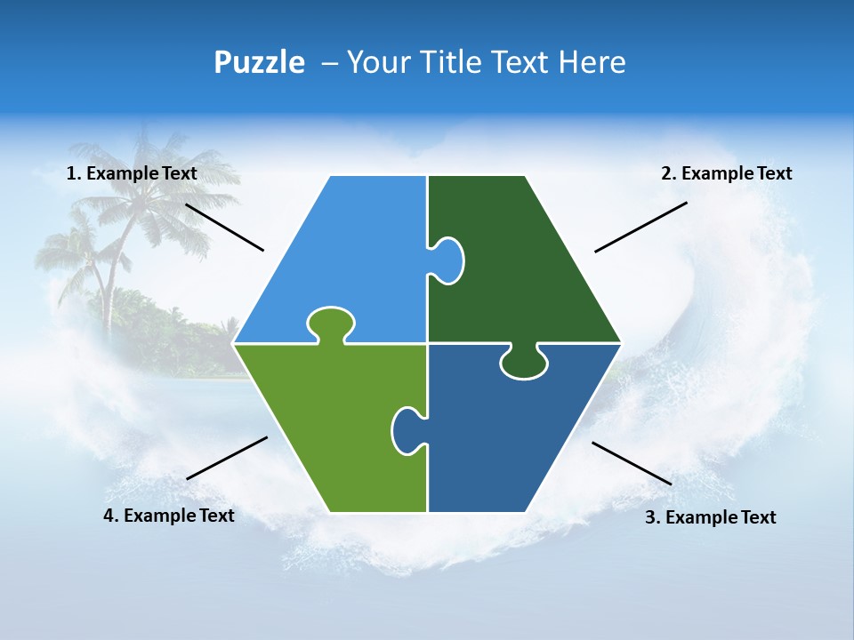 Palm Green Ocean PowerPoint Template