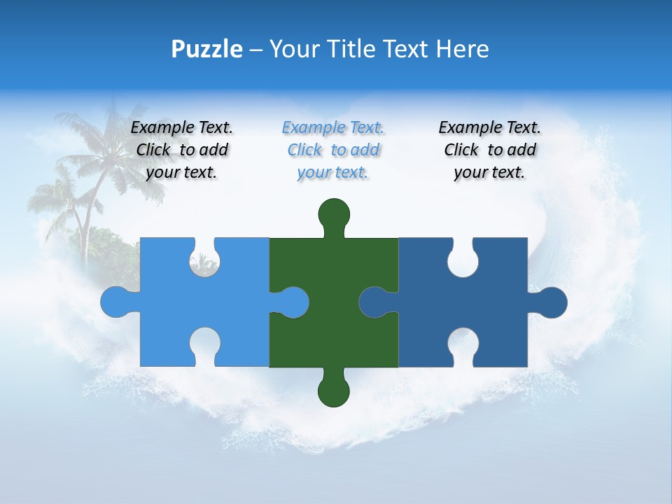 Palm Green Ocean PowerPoint Template