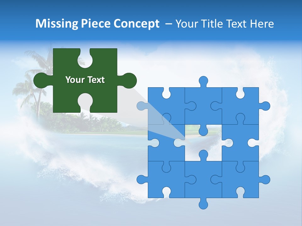 Palm Green Ocean PowerPoint Template