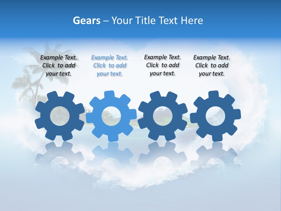 Palm Green Ocean PowerPoint Template