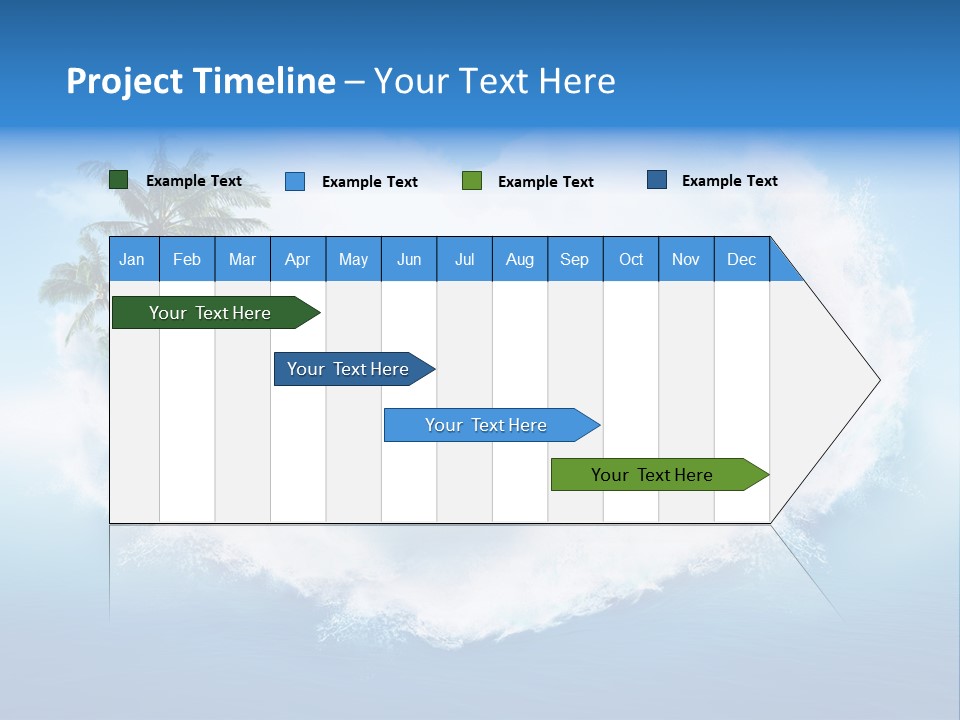 Palm Green Ocean PowerPoint Template