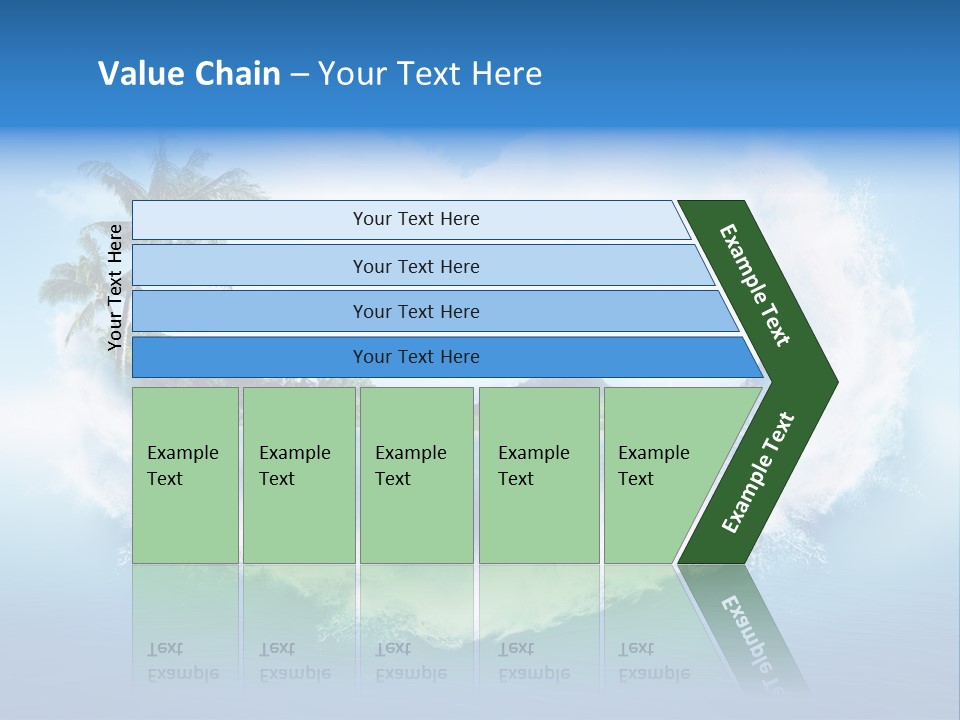 Palm Green Ocean PowerPoint Template