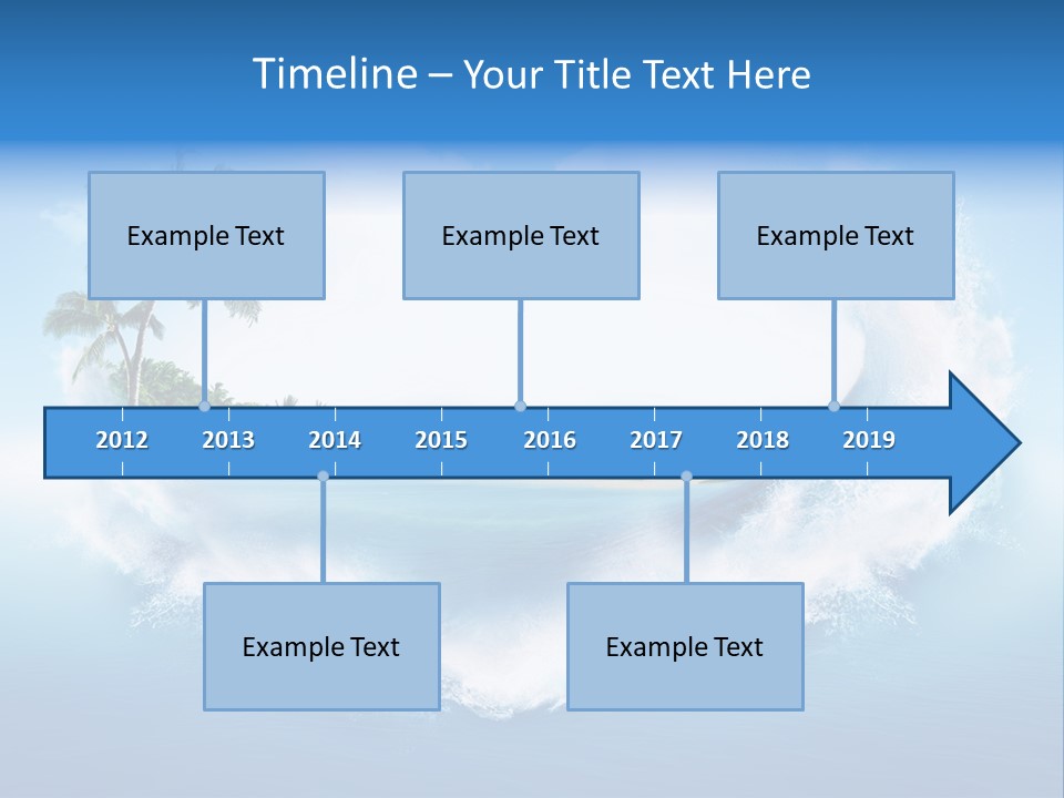 Palm Green Ocean PowerPoint Template