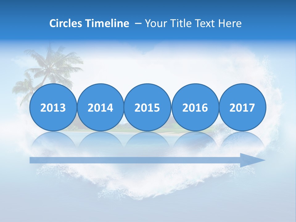 Palm Green Ocean PowerPoint Template